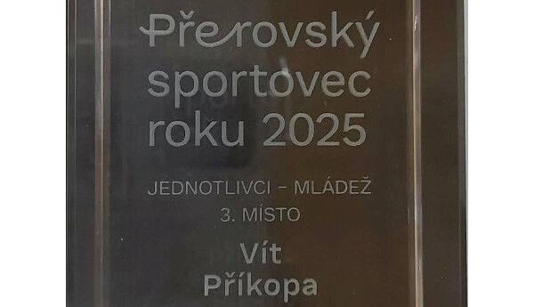 3.místo pro Vítka Příkopu v anketě Sportovec roku města Přerova